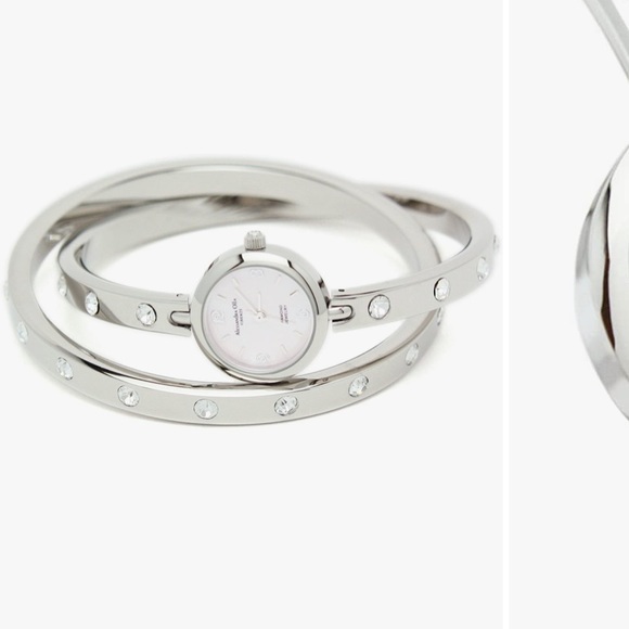 Alessandra Olla Double Bangle Crystal Watch - Picture 13 of 13